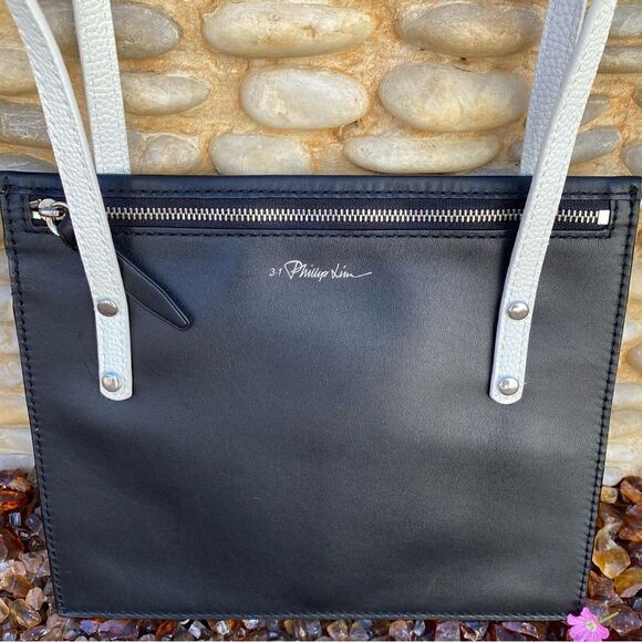3.1 Phillip Lim Black Leather Shoulder Bag. EUC! - Picture 2 of 6
